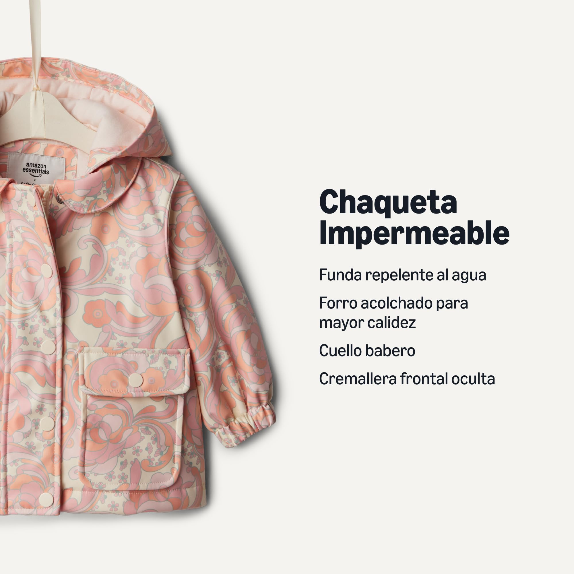 Amazon Essentials Bebé-Niñas Chaqueta Impermeable