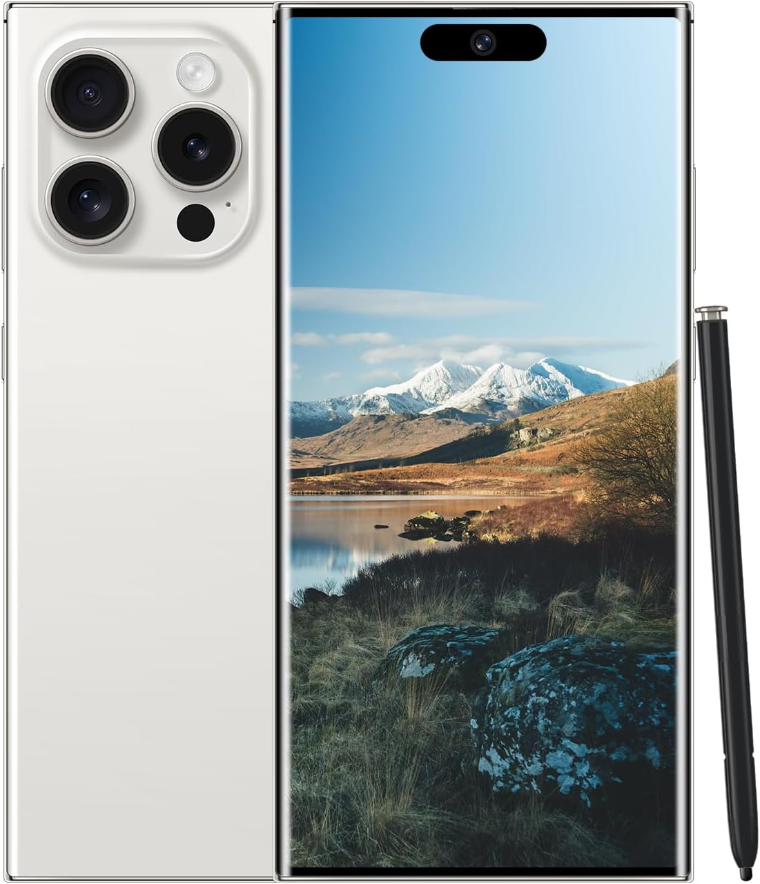 Unlocked Cell Phones Smartphone Android 13 Phones 8+256GB/6.8″ HD Screen/Dual SIM/108MP+48MP Camera/6800 mAh/Built-in Pen (White) Unlocked Cell Phones Smartphone Android 13 Phones 8+256GB/6.8″ HD Screen/Dual SIM/108MP+48MP Camera/6800 mAh/Built-in Pen (White)