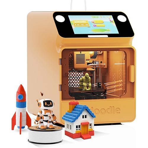 3D Printer for Kids,Safe for Children,Toy 3D Printer,New Version Upgraded,STEM Learning Mate, Wi-Fi & App Control, Weekly Update Toy Library, Touch Screen, Mini Size, Easy Setting/One Click to Print.