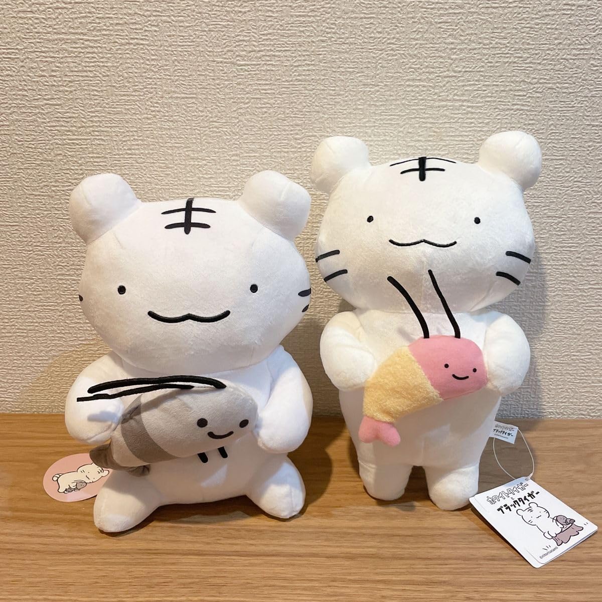 <特大>ホワイトタイガーぬいぐるみ2体セット 特大>ホワイトタイガーぬいぐるみ2体セット 【公式通販】