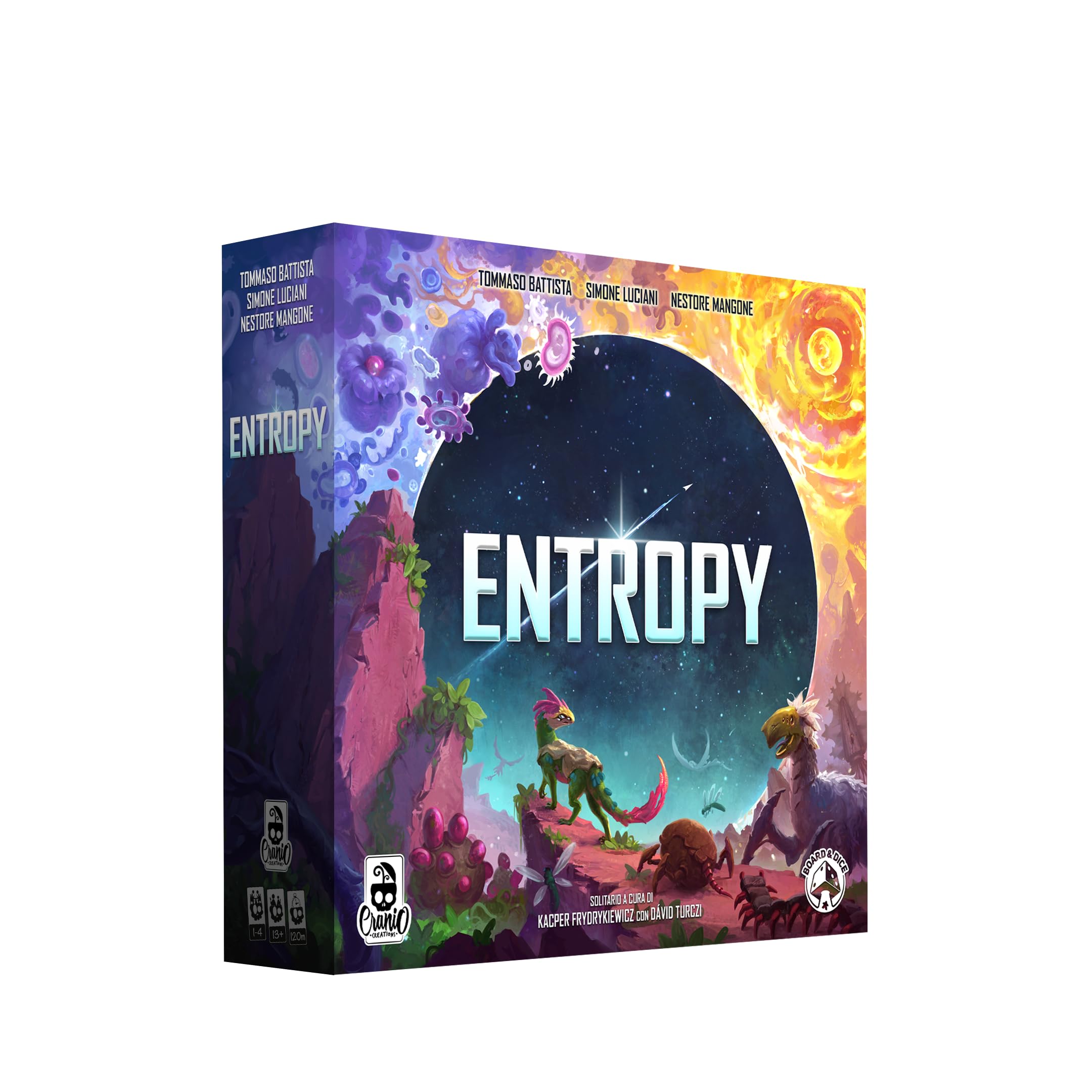 Cranio Creations - Entropy - Plasma un Nuevo Universo! - 1-4 Jugadores - 120 min - Juego para Expertos - A Partir de 13 años - Edición en Idioma Italiano