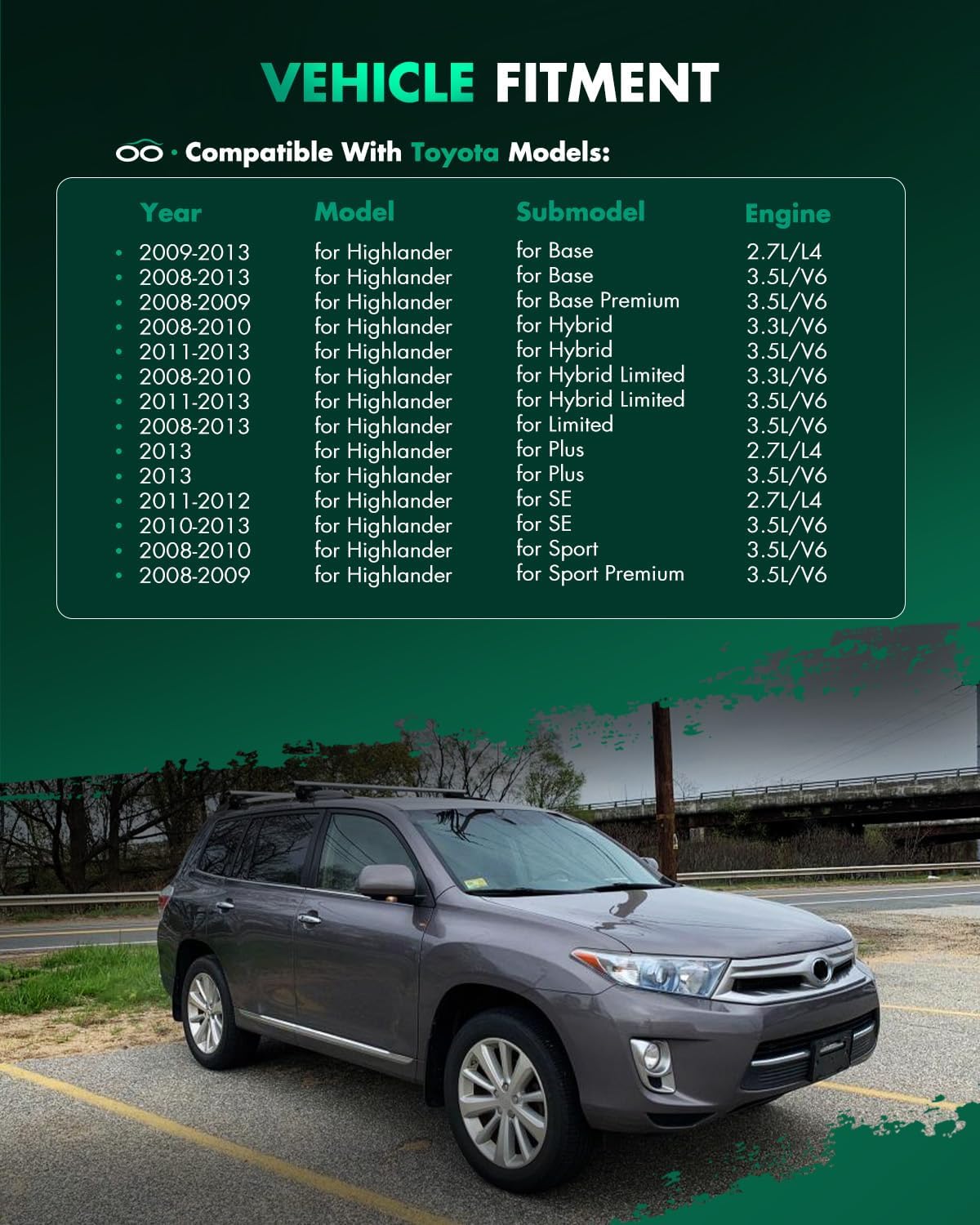 SCITOO Steering Shaft For Toyota Highlander 2008-2013