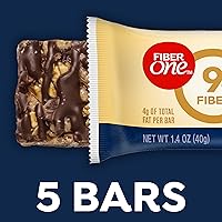 Vista 3 de Fiber One Barras masticables, avena y chocolate, aperitivos de fibra, 5