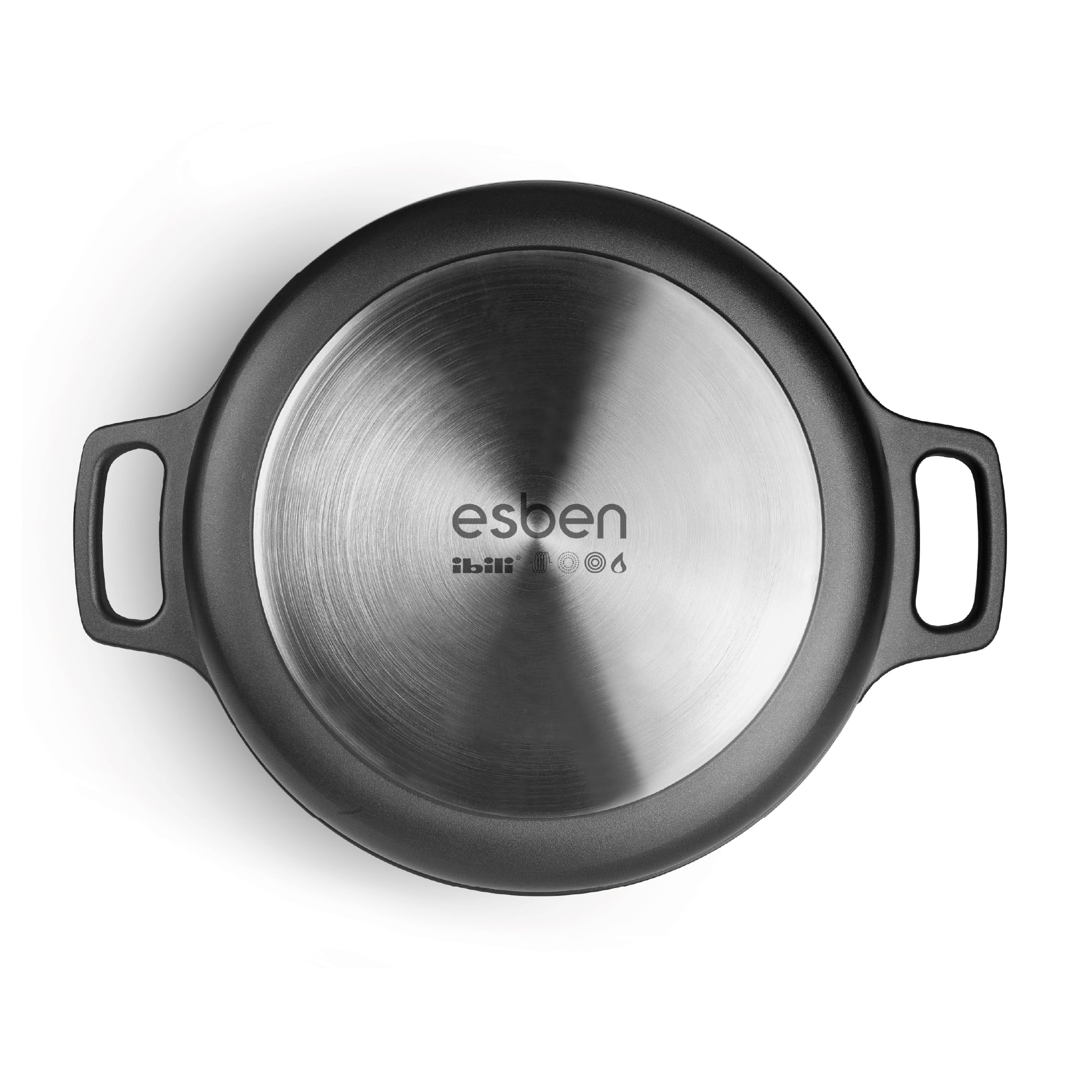 IBILI - Guisera Sin Tapa Esben 36 Cm, Aluminio Fundido, Antiadherente PFAS, Apta para induccion