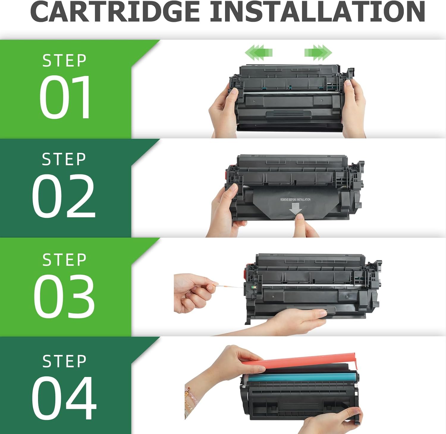 Aztech 26X CF226X Toner Cartridge Compatible Replacement for HP 26X CF226X 26A CF226A Pro M402n M402dw M402dn Pro MFP M426fdw M426fdn M426dw Printer (Black 4-Pack)
