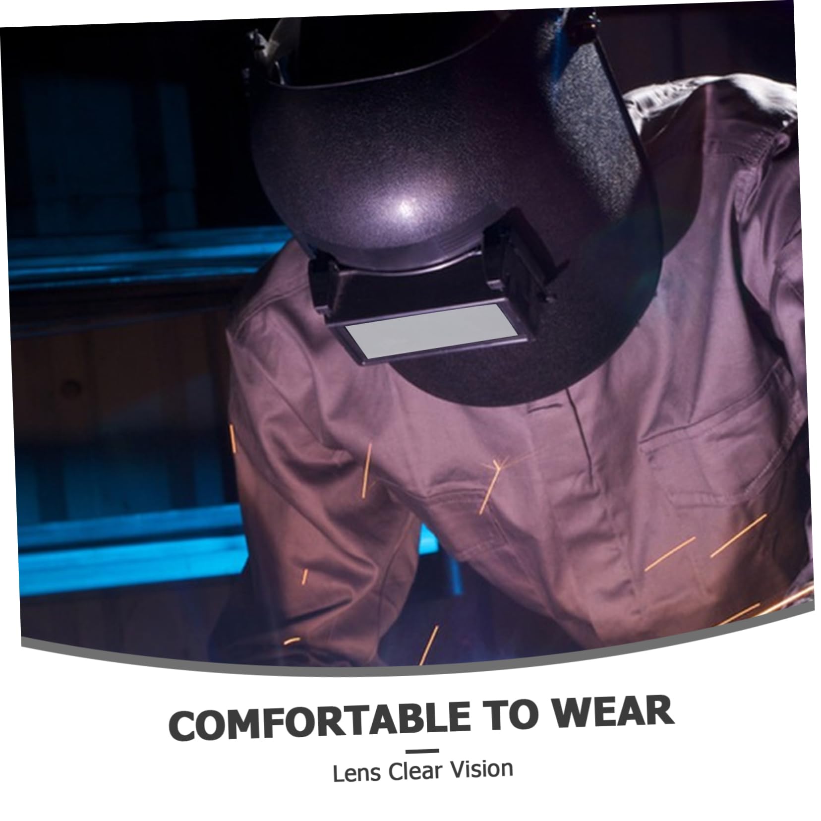 GARVALON 100 Lentes Protectoras De Soldadura Transparentes Para Casco De Soldadura Clara Protección Ocular