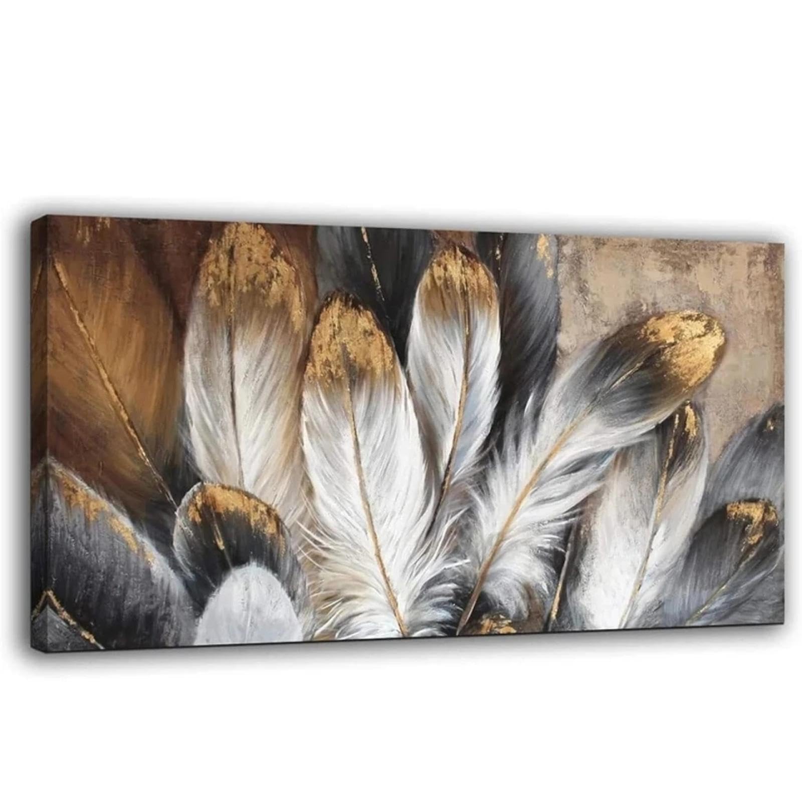 Impression mur art affiches impressions plumes pour grand mur - 7