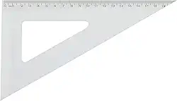 Esquadro, Acrimet, 60 Graus, Poliestireno, 21 cm, Transparente