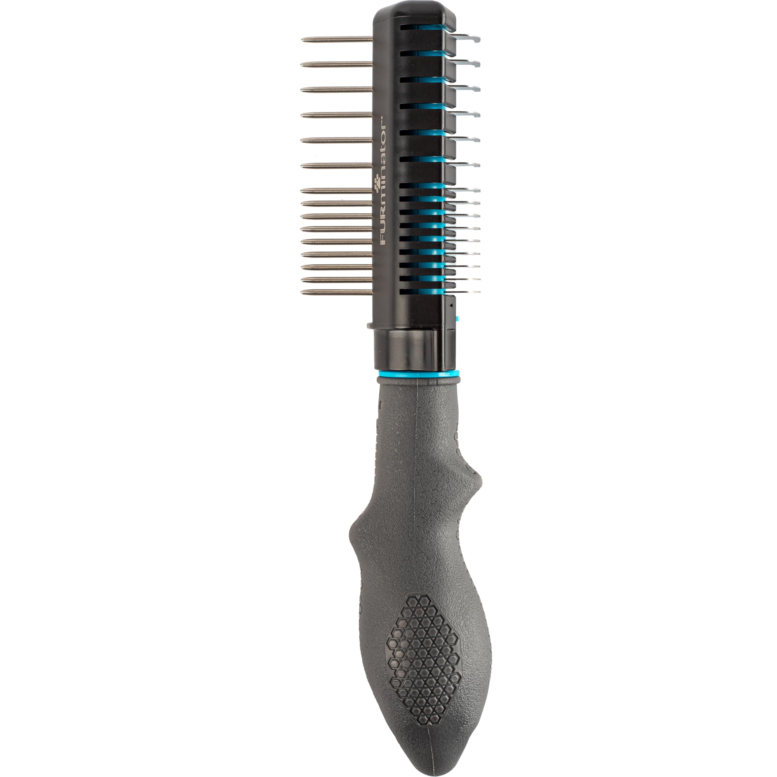 FURminator 2-in-1 detangler & comb for dogs – Ideal for poodles & doodles – Gently removes tangles and knots – Coat care tool for stress-free brushing