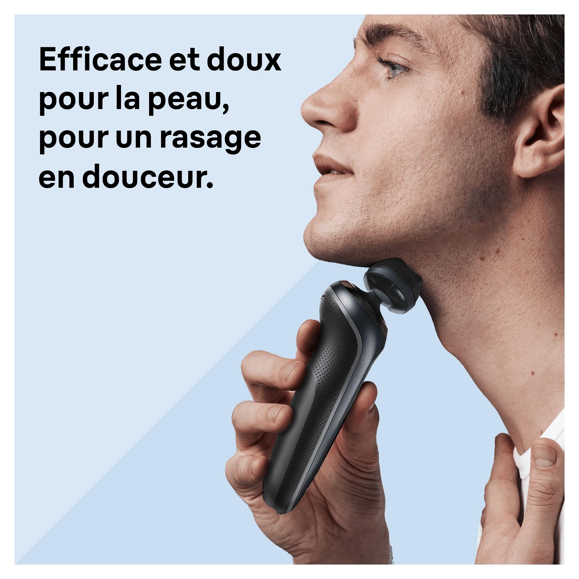 Braun Rasoir Electrique Pour Hommes Series 6 61-N1200s, Gris, A Grille Sans Fil, Coffret De Rasage Avec Accessoire Tondeuse De Précision, Avec Tête Pivotante Pour Bien Raser La Barbe Et Le Visage