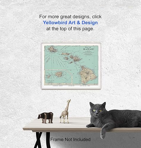 Miniatura 5 de Hawaiian Wall Decor - Hawaiian Wall Art - Hawaii Wall Art Print - 8x10 Hawaii Poster - Hawaii Wall Decor - Tropical Wall Decor - Hawaiian Islands