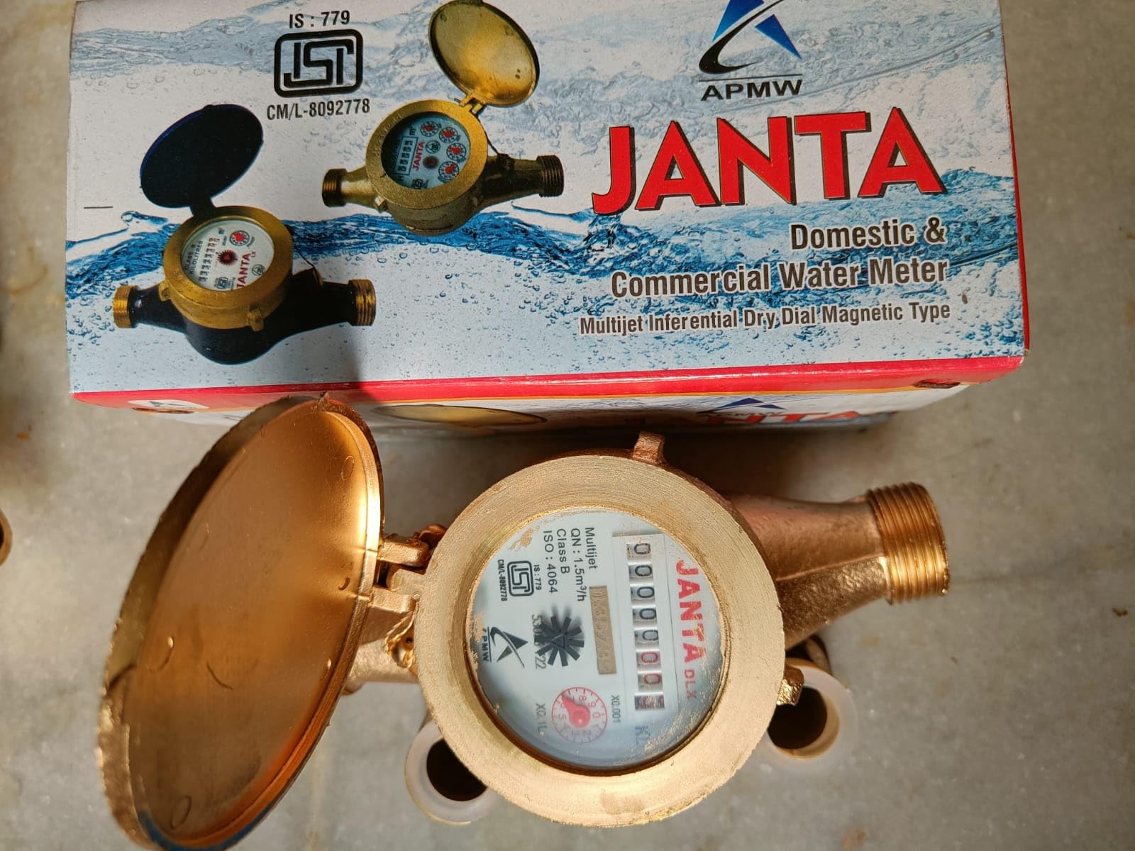 Janta Water Meter 20 mm ISI Marke MultiJet Class B Approve By Local Body Haryana And Other Goverment,Size And Uses, Materials And Features (2) (B0CG3CBW8Z) Amazon Price History, Amazon Price Tracker