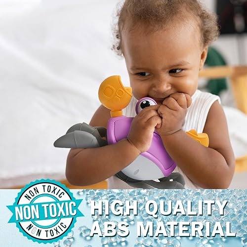 Miniatura 5 de Juguetes de cangrejo para bebés, juguete de cangrejo que camina con botón de música (evita automáticamente obstáculos), juguetes interactivos para