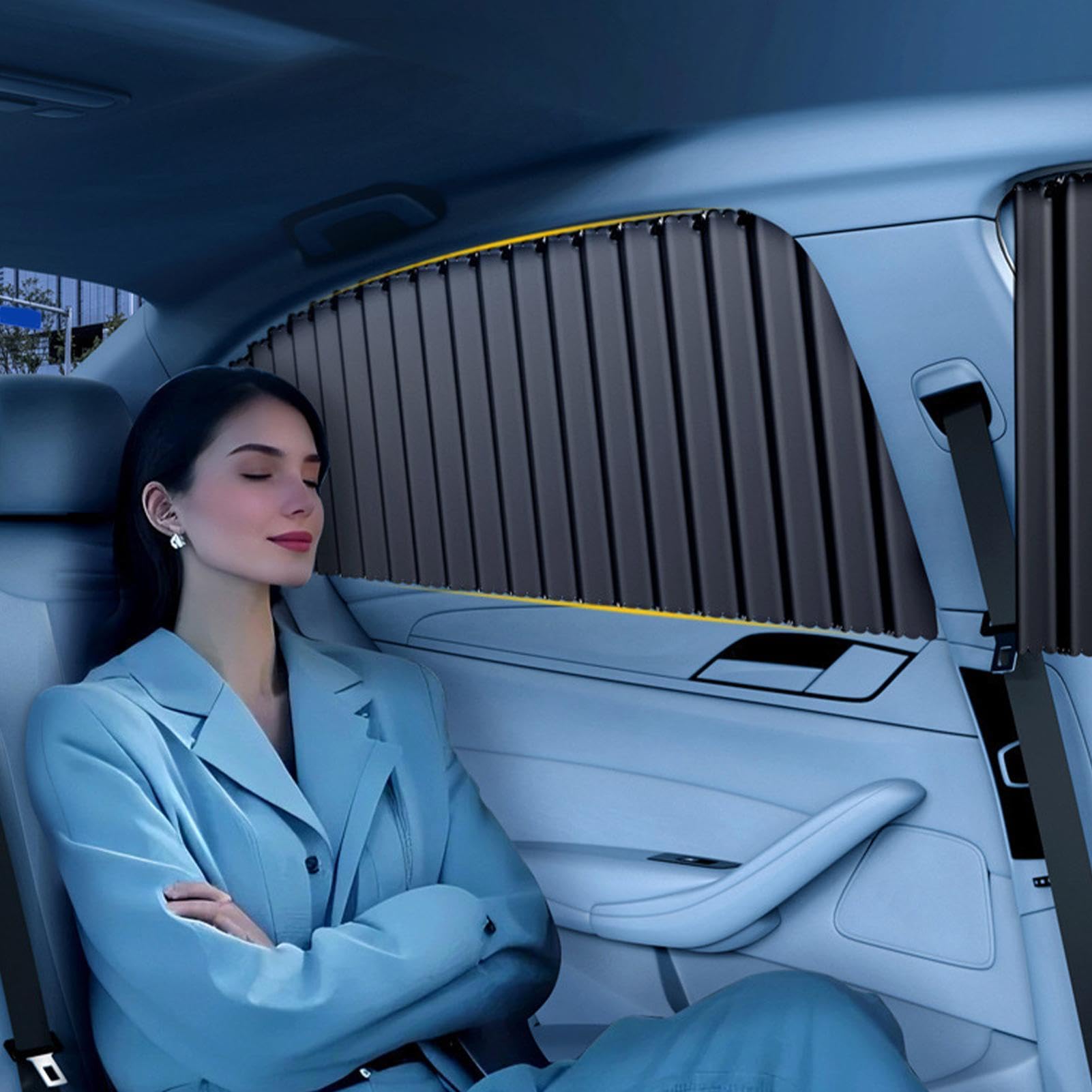 Tende Parasole da Finestrino Auto Protezione Universale UV Blocca Luce 4 | Protezione Privacy dei Finestrini Auto Per Viaggi Campeggio Pause Vacanze Festività e Spostamenti
