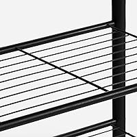 Vista 8 de HOOBRO Coat Rack Shoe Bench, 3-Tier Shoe Rack, Industrial Shoe Organizer Storage Bench, Entry Bench with Mesh Shelves, for Entryway, Living Room