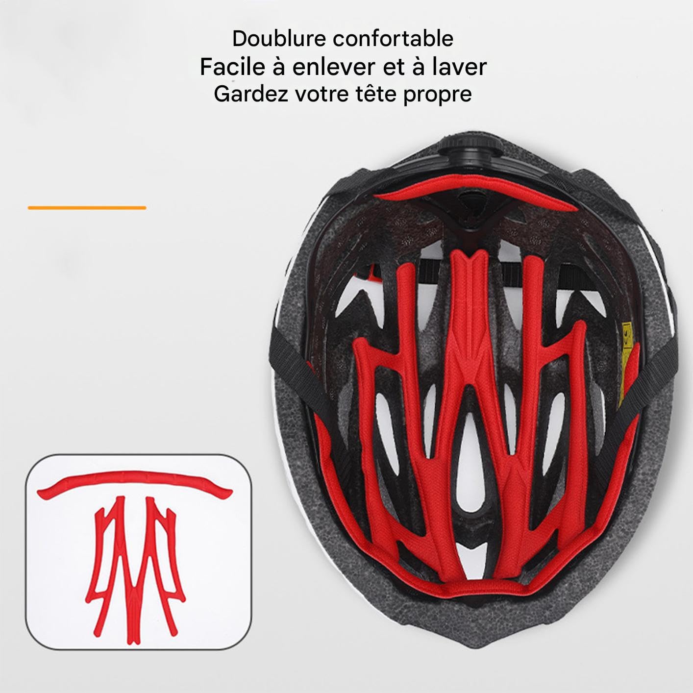 Kask rowerowy Regulowana odpinana podszewka Akcesoria rowerowe