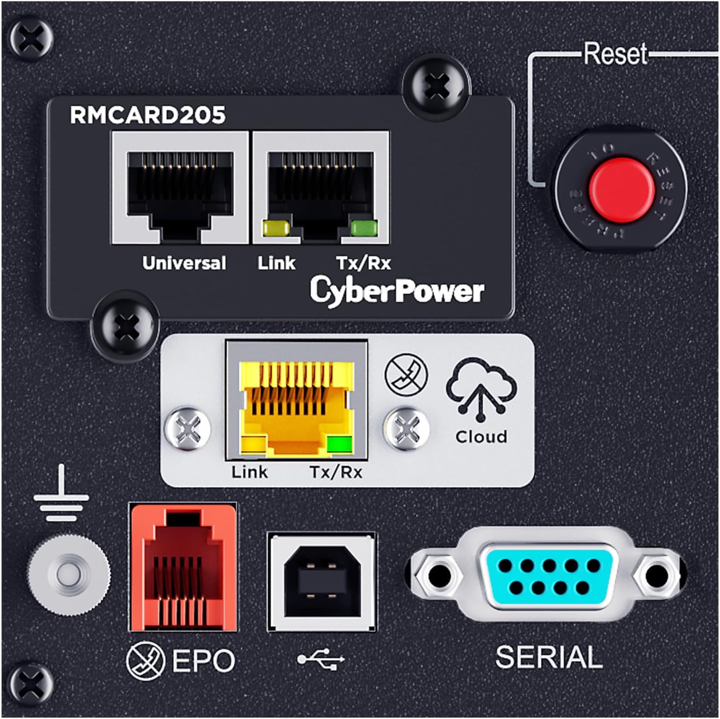 CyberPower PR1000RT2UCN Smart App Sinewave UPS Battery Backup and Surge Protector, 1000VA/1000W, 8 Outlets, 2U Rack/Tower, AVR, Pre-Installed RMCARD205, Built-in cloud monitoring, UL Certified