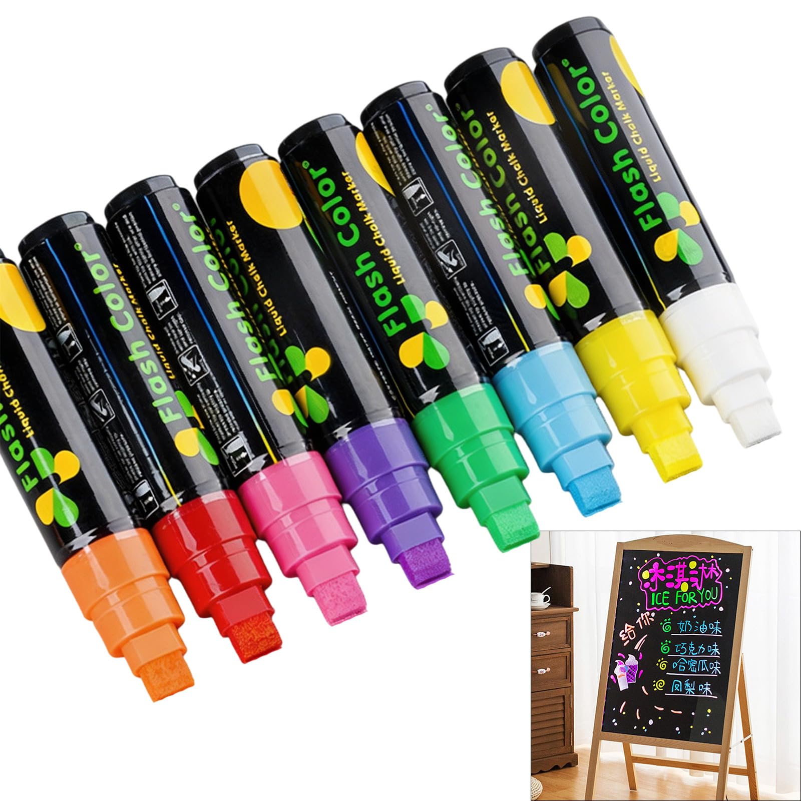 Nass abwischbarer Textmarker, bunte, löschbare Flüssigkreide, fluoreszierende Fensterglas Farbstifte, Whiteboard Marker, Whiteboard Stift