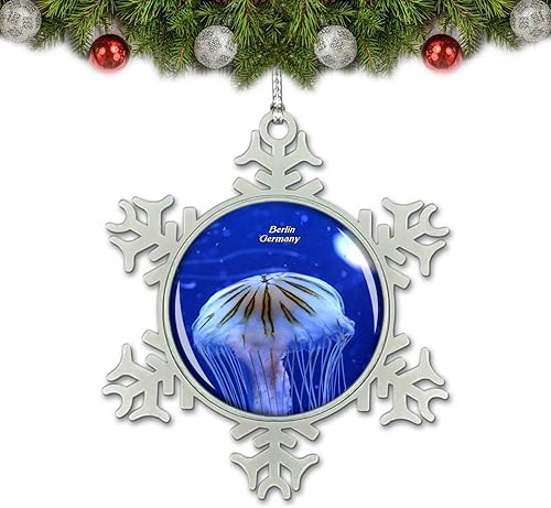 Alemania Medusa Berlín Zoo Adorno de Navidad Decoración Árbol Decoración Cristal Metal Recuerdo Regalo