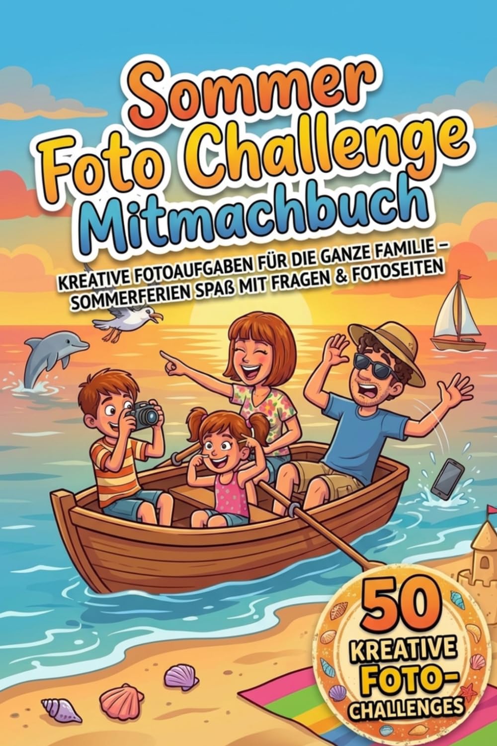 Sommer Foto Challenge Mitmachbuch: Kreative Fotoaufgaben für die ganze Familie - Sommerferien Beschäftigung mit Fragen und Fotoseiten