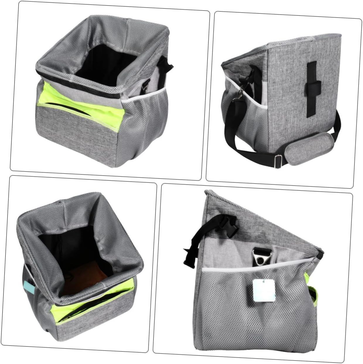 BESPORTBLE Oxford Cloth Bike Pet Carrier Dog Cat Basket Wheels Soft Easy Install Clean Bike Pet Bag Folding Carrier