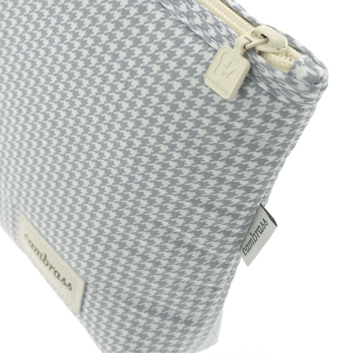Cambrass Trousse de Toilette pour bébé - Trousse de Toilette avec Fermeture éclair - Sac de Toilette - Mini Windsord Gris 6 x 28 x 20 cm