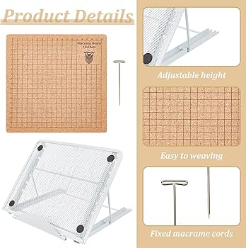 Amazon.co.jp: Onuuzivl マクラメボードとスタンドキット