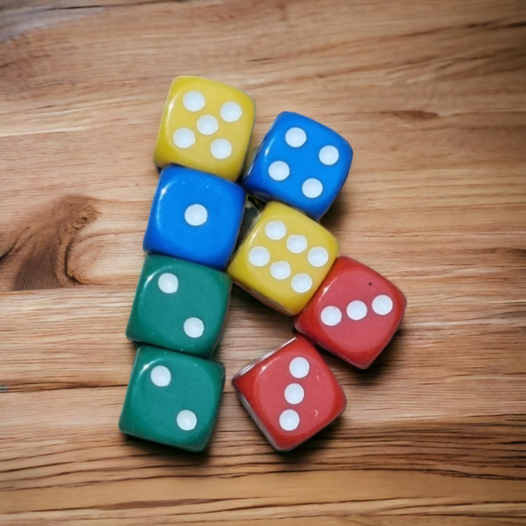 5 pz/pacco dadi acrilici da 25mm D6 angolo arrotondato #25 colori trasparenti accessori per cubetti di gioco  18