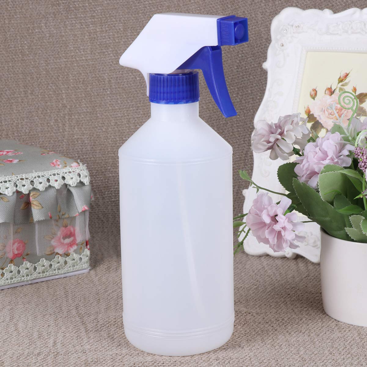 Sprühflasche 500ml 12 Stück aus Kunststoff, Blau, Kleine Düse