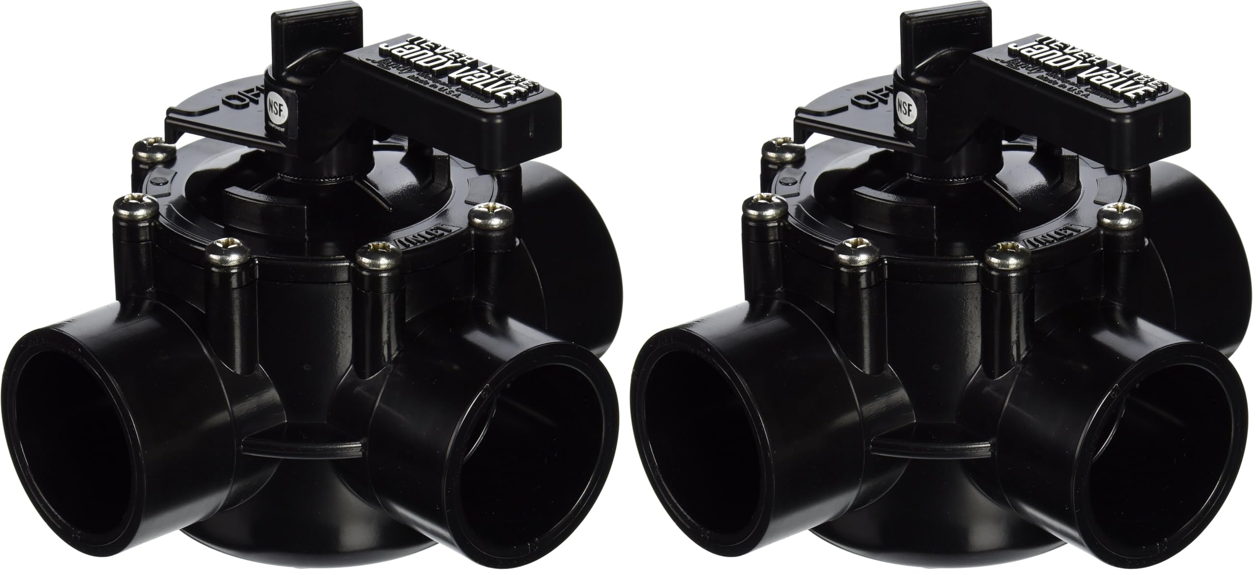 Jandy 4715 3-Port 1-1/2 to 2-Inch Positive Seal NeverLube Valve (Pack of 2)