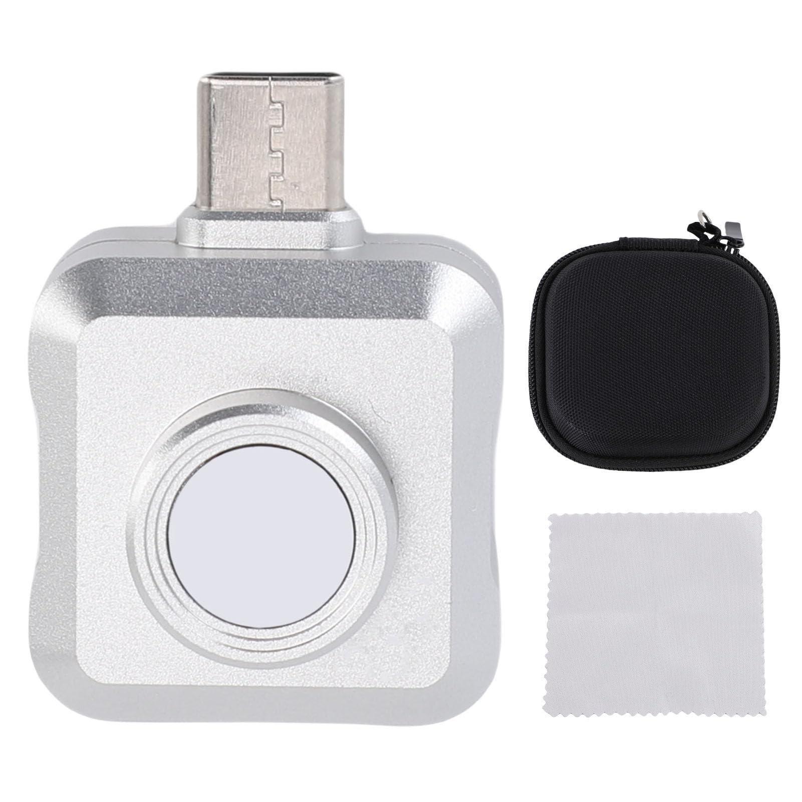 Generic Kamera Termowizyjna USB C 25 Hz IP54 Pomiar Temperatury w Czasie Rzeczywistym Kamera Termowizyjna Typu C z aplikacją na Smartfona, Przenośny Telefon ze Stopu Aluminium (BH-IR256M)