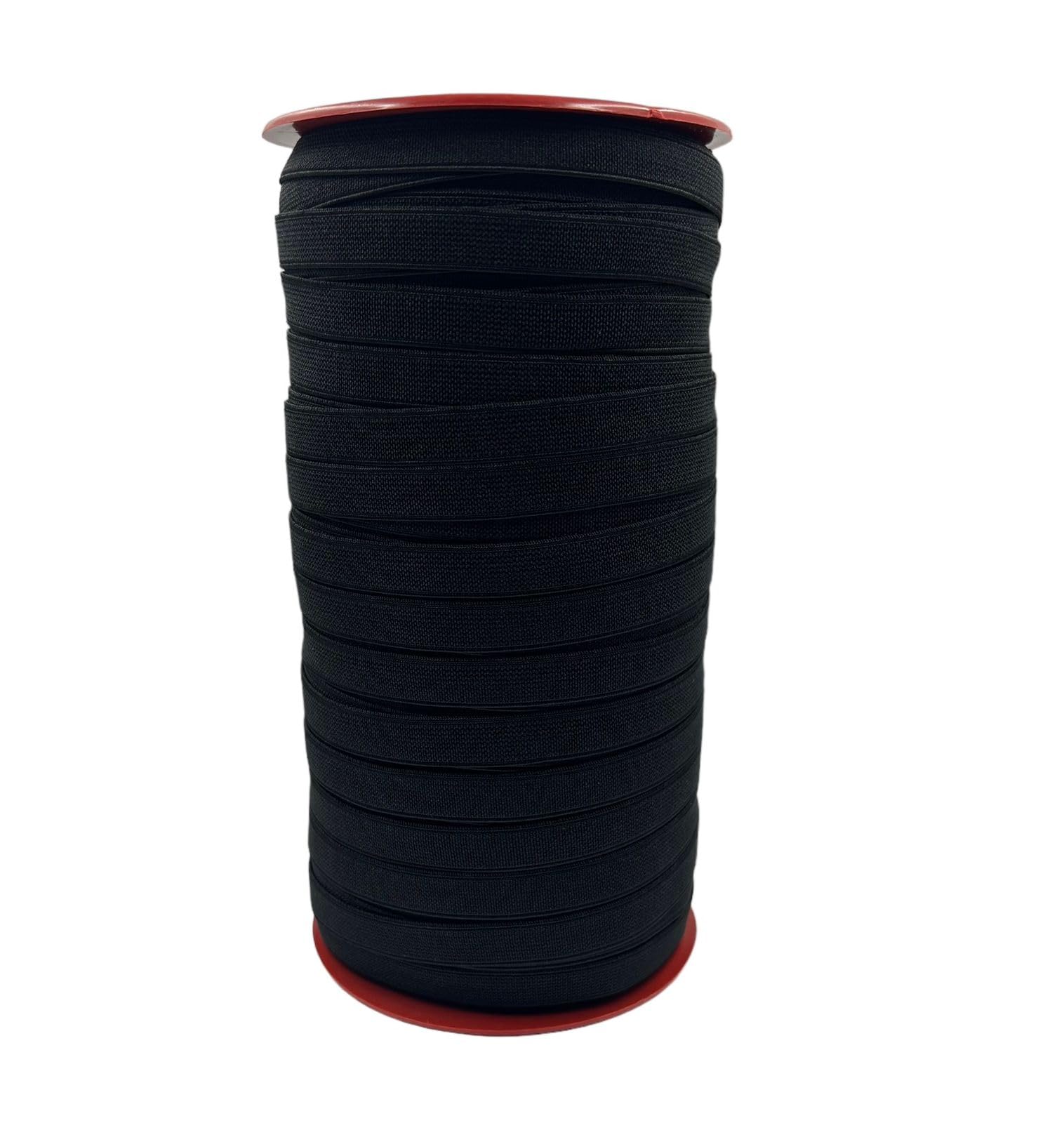 ZENITH 1/2 Half inch Wide Black Elastic for Tailoring Stitching and Craft Dress Black (100 Meter)