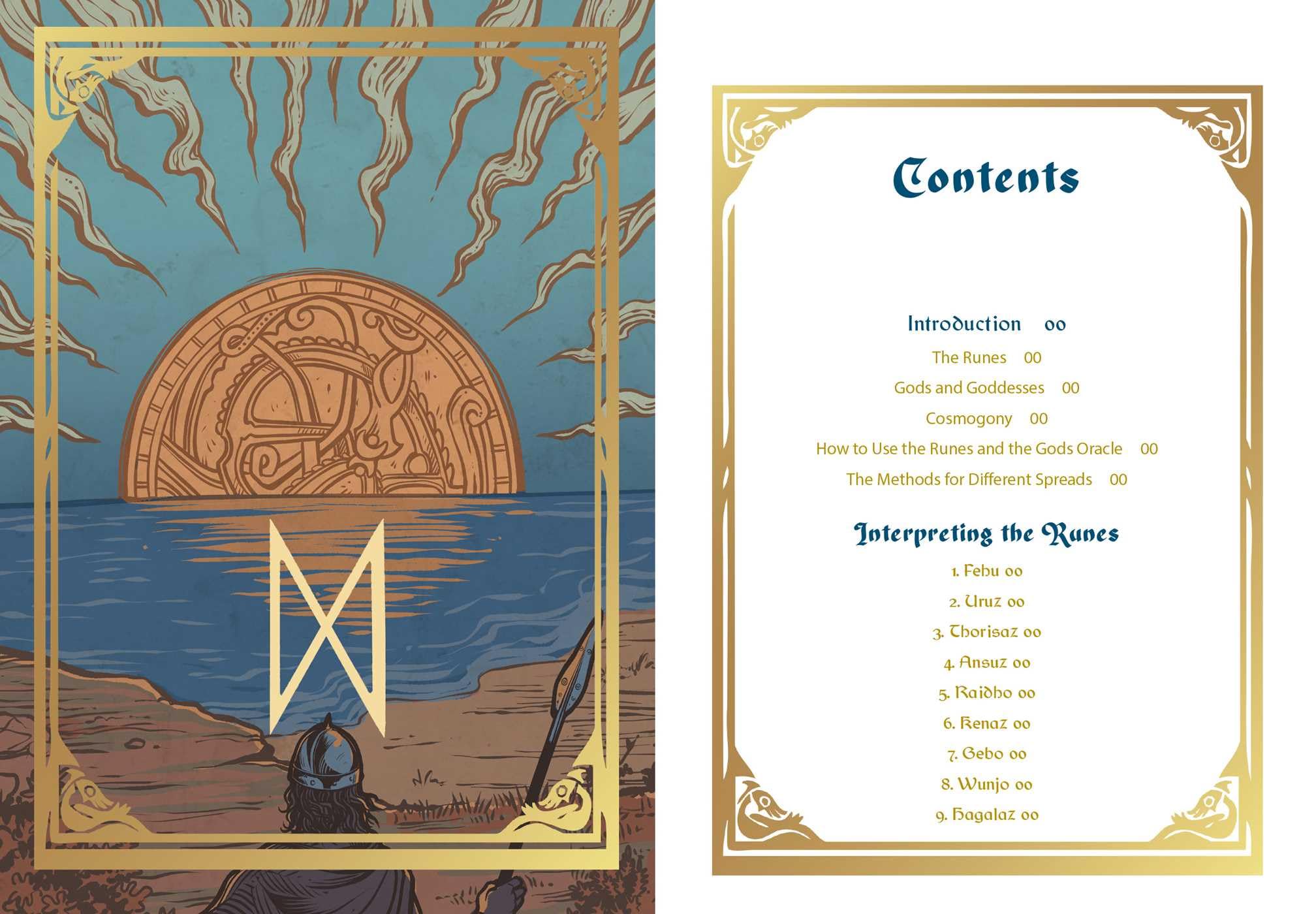 Runes and the Gods Oracle: 50 Cards and Guidebook