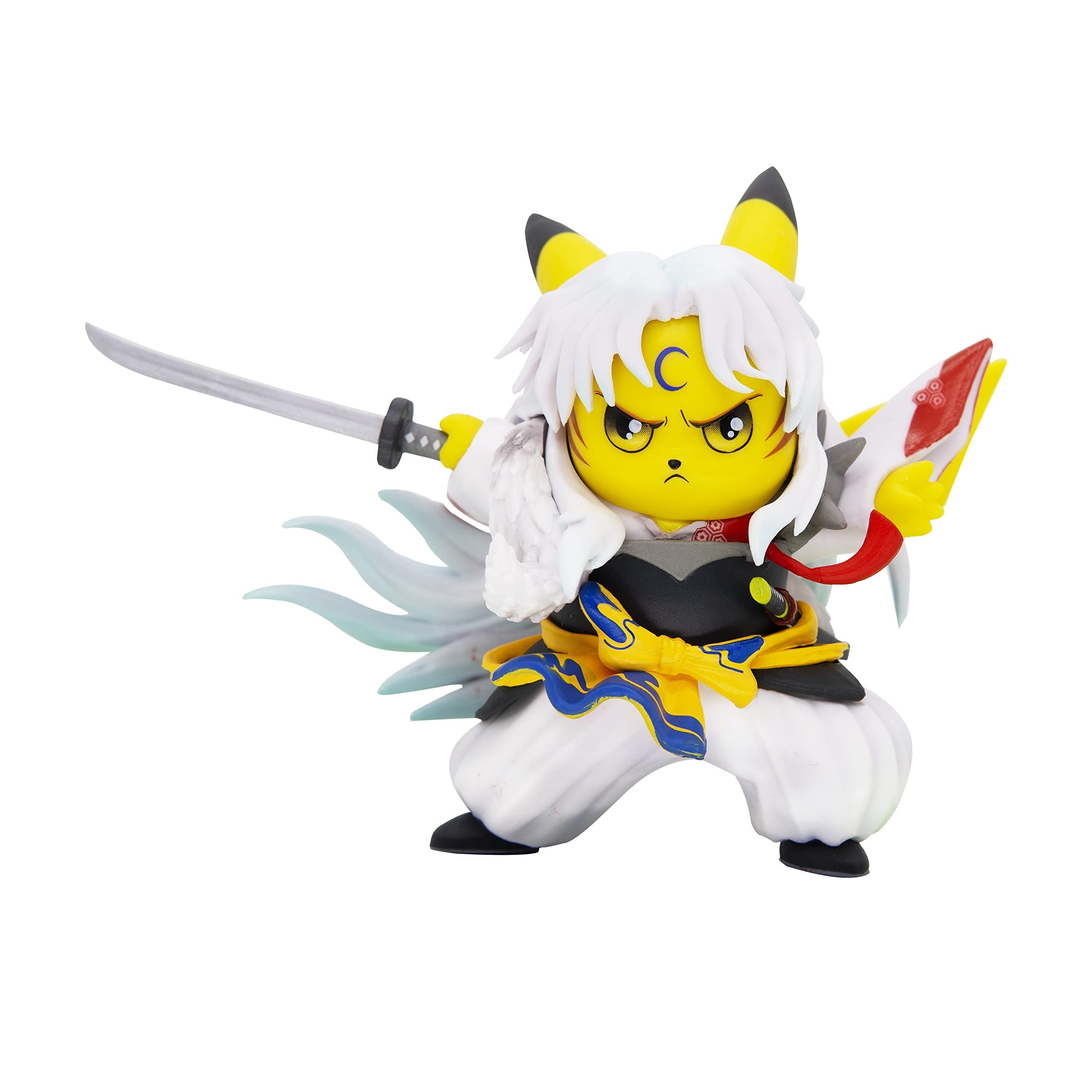 NAVEWH Anime Action Figure Cosplay Seshoumaru Statues Collector's Birthday Gifts PVC 3.5“ White-seshoumaru