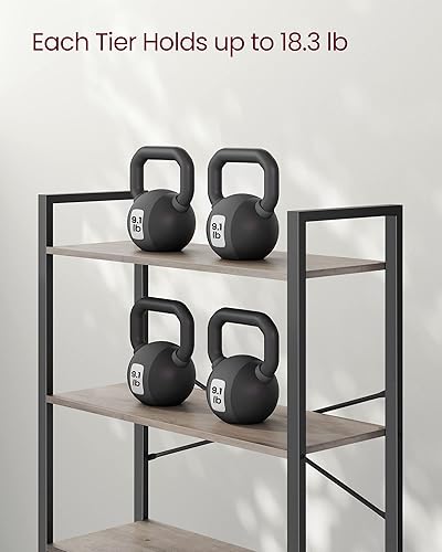 Miniatura 89 de VASAGLE Estantería de 6 niveles, estantería con marco de acero, estante para libros para sala de estar, oficina en casa, estudio, 11.8 x 15.7 x 73.2