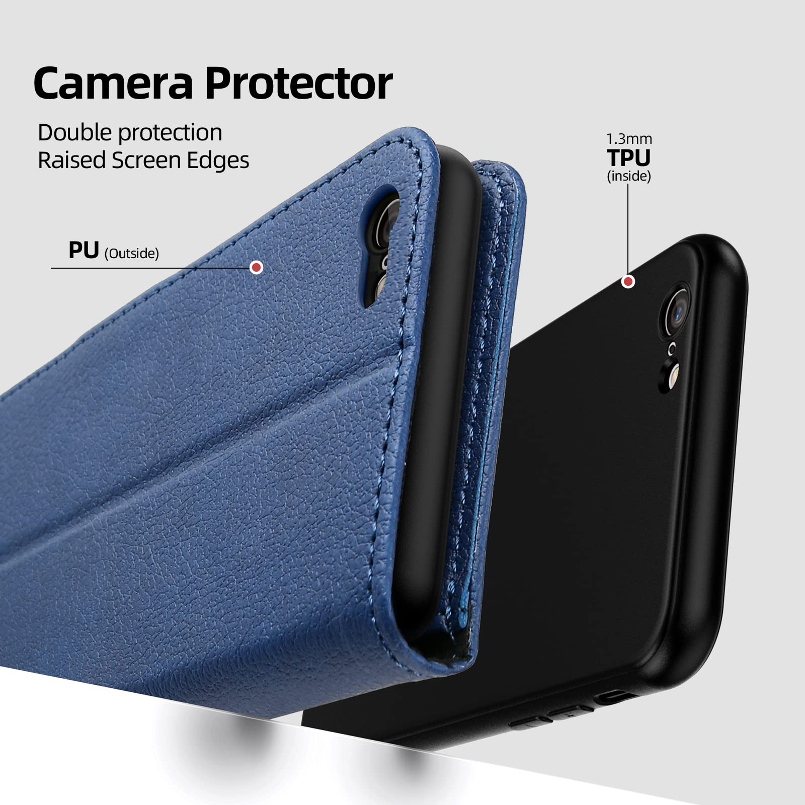 FatcatChoice Cover per iPhone 6S / iPhone 6 (4,7 Pollici),Flip Custodia in Pelle PU con [magnetiche] [Slot per schede] [Portafoglio] Funzione di Funzione di Supporto Durevole Antiurto (Marmo 5