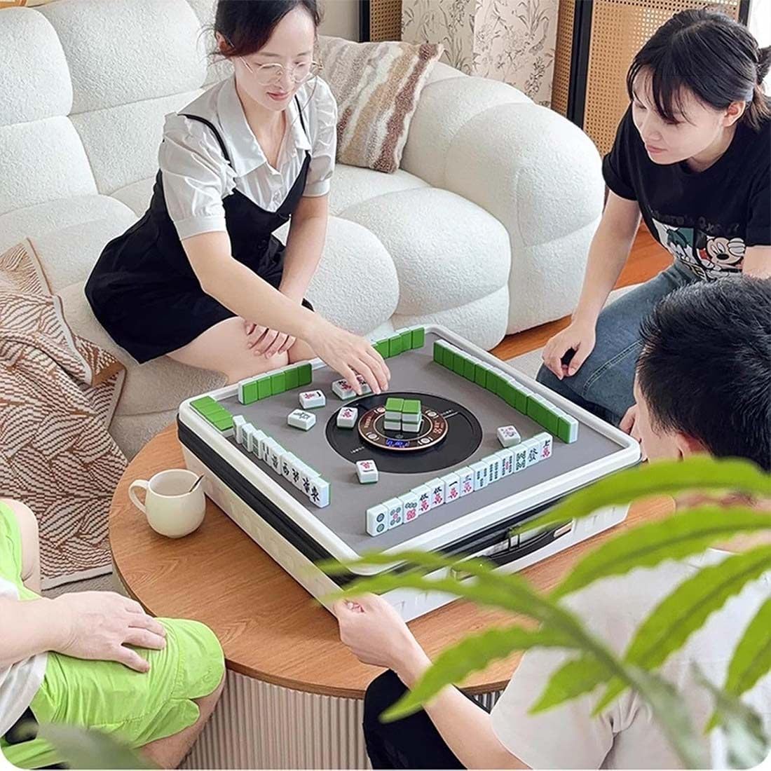 Tabella elettrica portatile di Mahjong con Shuffler automatico per il gioco all'aperto facile