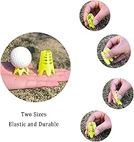 Vista 3 de Tees de golf de plástico, tees de simulador de golf para el hogar, tees de golf para exteriores e interiores, simulador de práctica y entrenamiento