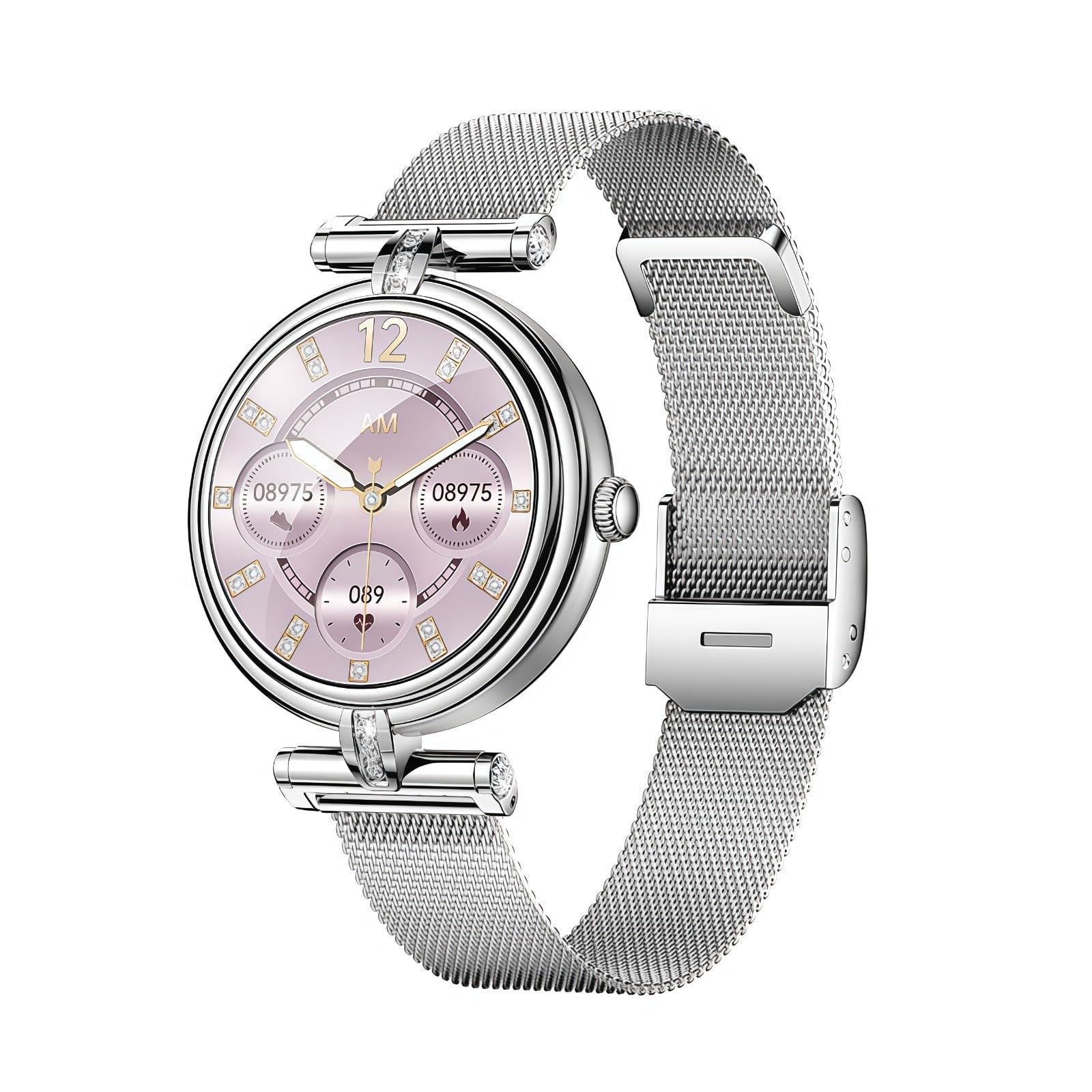 Reloj Inteligente para Mujer con Monitoreo De Salud Menstrual Y Sueño, Llamadas Bluetooth,Reloj De Teléfono Resistente Al Agua, Adecuado para Sistemas Android E iOS.