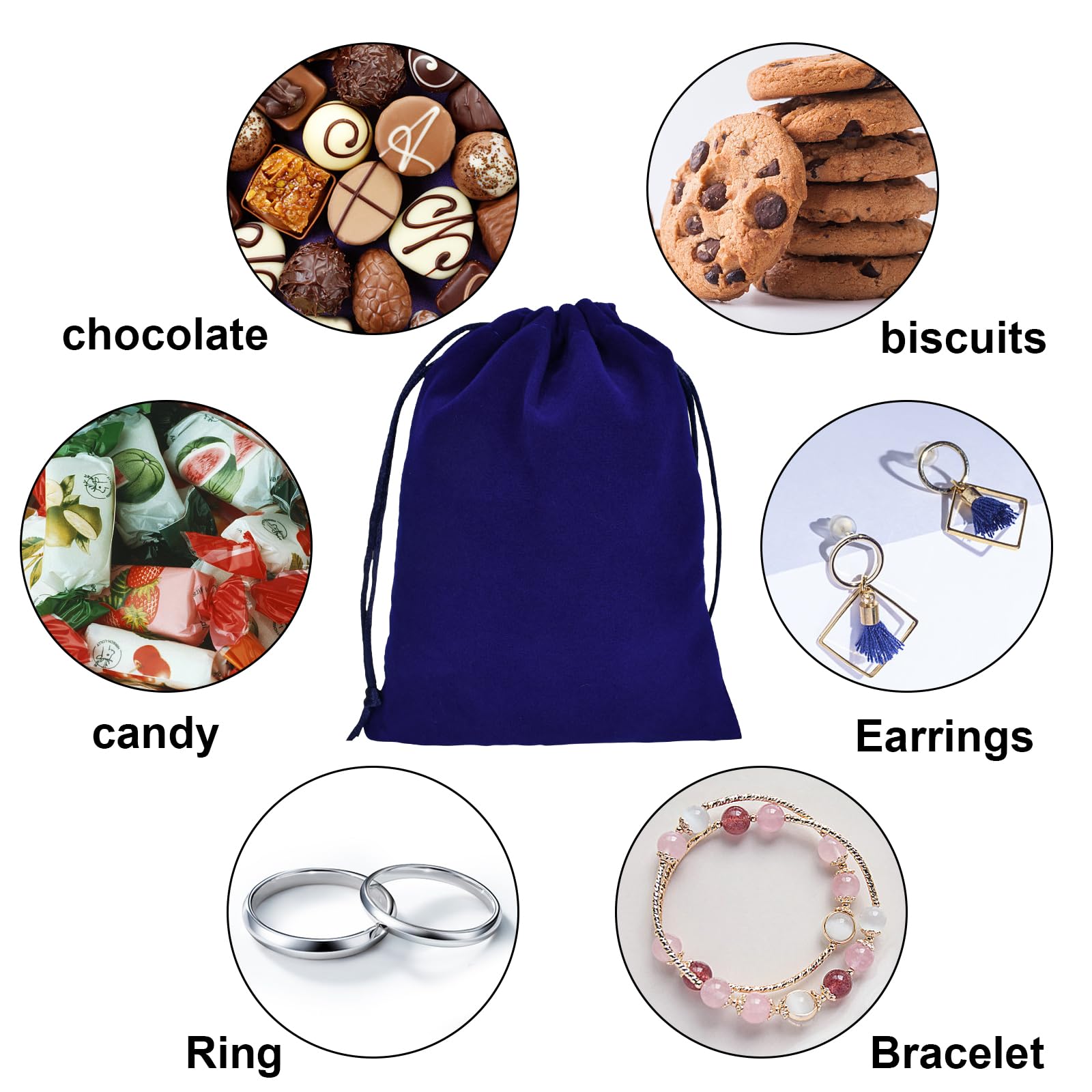 20 Sacchetti Velluto Per Gioielli - 12x15 Cm - Ideali Per Matrimoni E Regali - Foto 6