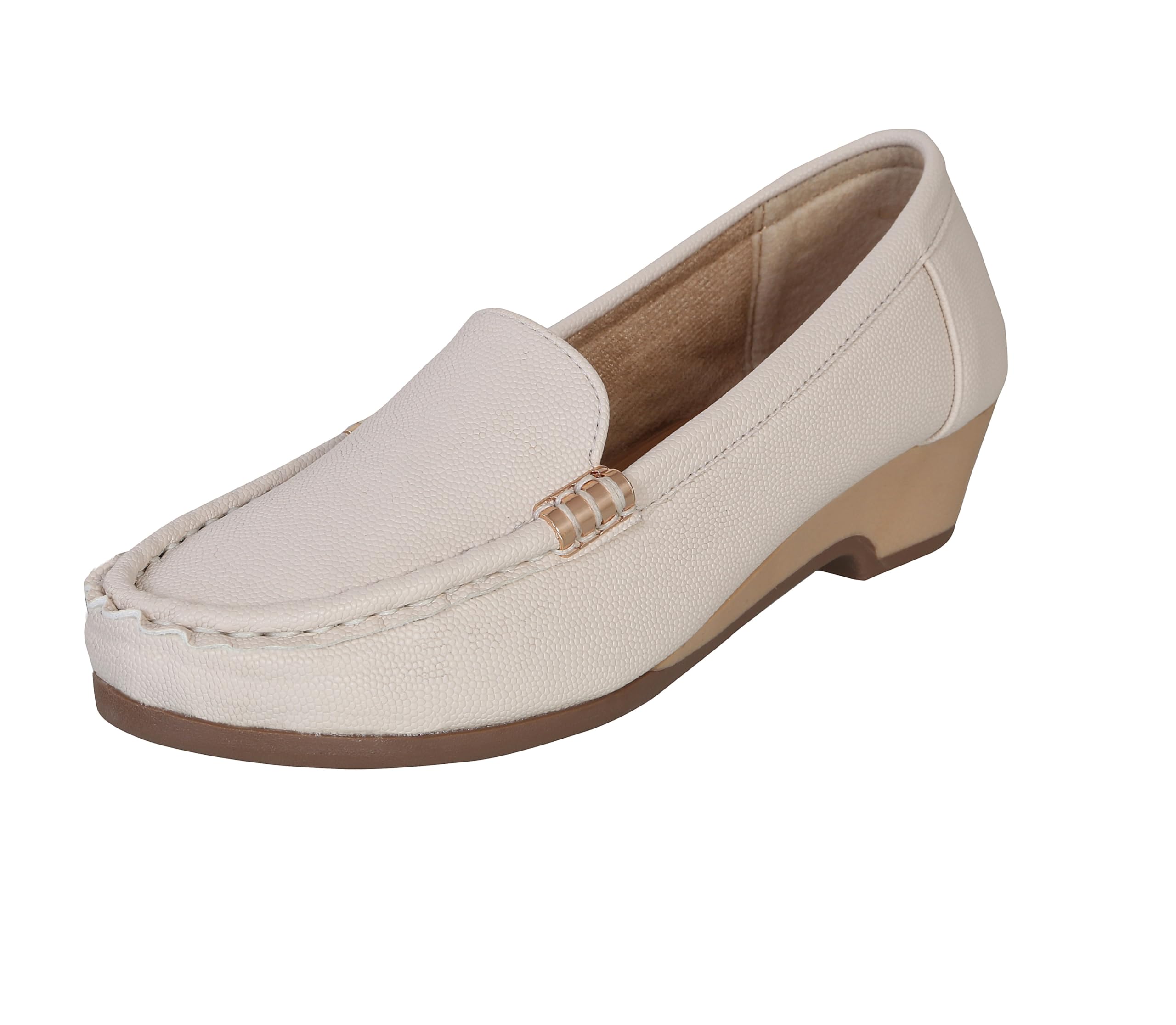 CatBird Womens Cream Classic Faux Leather Wedges Loafers Shoes 5 UK (B0D1RC5VR9) Amazon Price History, Amazon Price Tracker