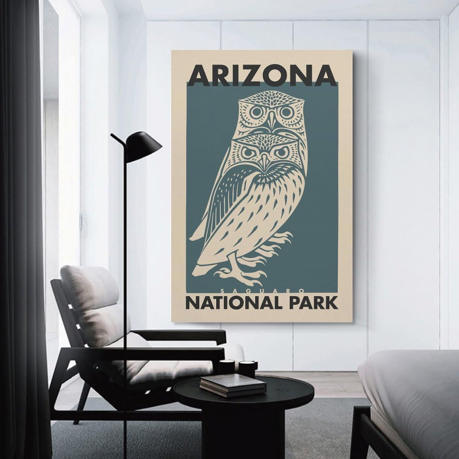 Junmoney Decorative Wall Artwork Arizona Saguaro Park, 20x30inch(50x75cm), for Living Room, Lounge Or Sitting Room, Modern Wall Decor for Cosy Interiors