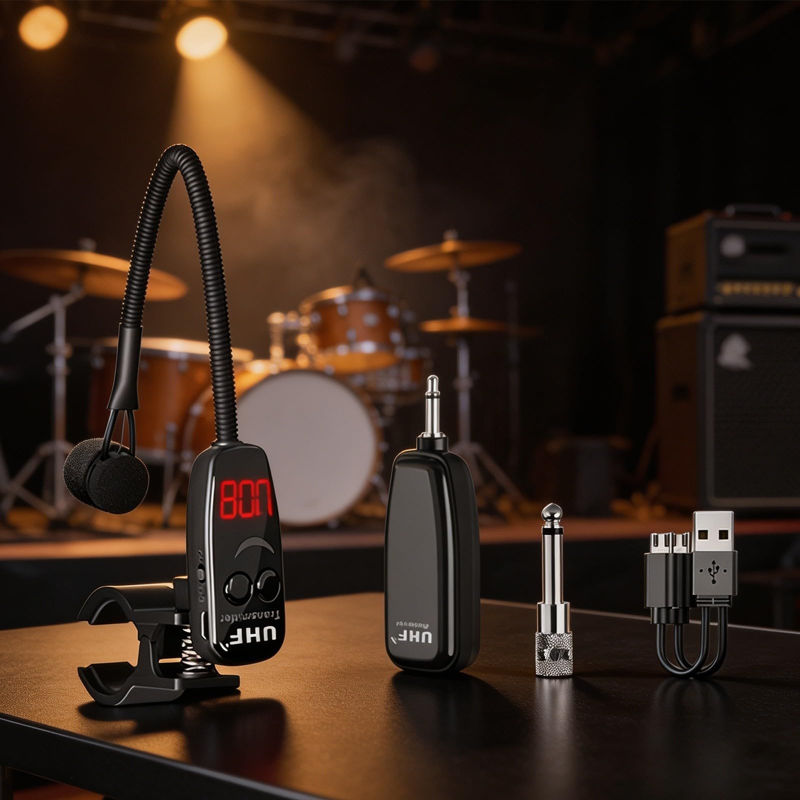 Micro sans fil UHF pour flûte Dizi portée 40 m