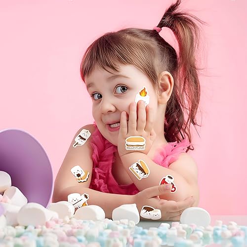 Miniatura 6 de A1diee 1000 calcomanías de malvavisco en 2 rollos con 16 patrones, lindos malvaviscos, calcomanías autoadhesivas motivacionales para maestros,