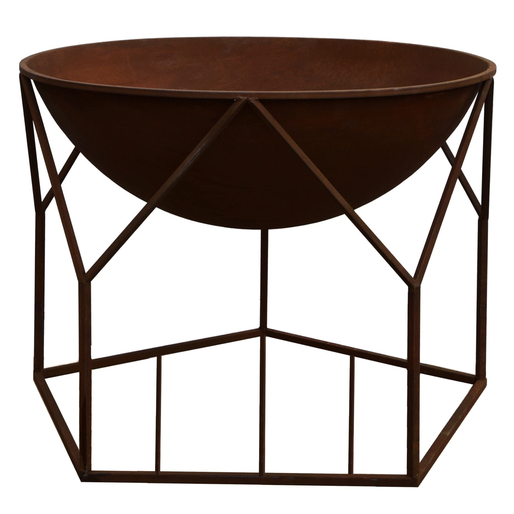 Ivyline Buckingham Fire Pit - 51 x 70cm - Rust Brown