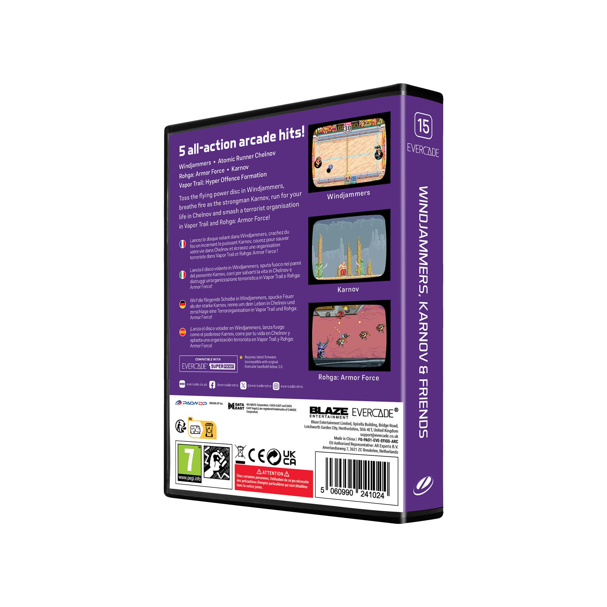 Image secondaire de Collection Arcade Evercade : Windjammers & Karnov