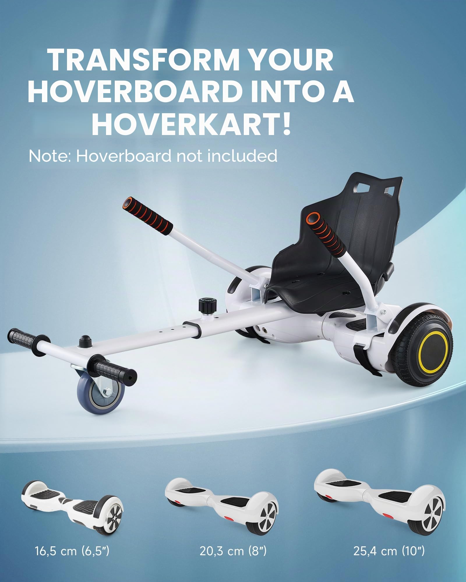 CO-Z Hoverkart pour Hoverboards Électrique, Siège de Hoverboard Réglable Noir/Blac/Bleu/Rose, Cadeau pour Enfant Adults