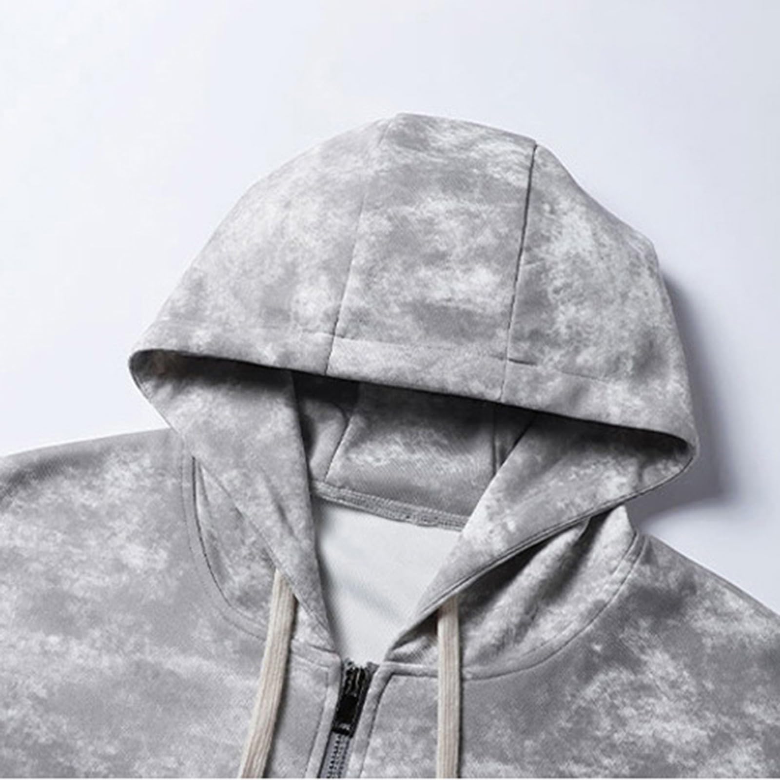 Generisch Herren Jogging Anzug Trainingsanzug Kapuzenjacke Und Sporthose Lang 2-Teilige Sportlicher Bequemes Leicht Atmungsaktiv Sportanzug Regular Fit Lässig Sportbekleidung Männer