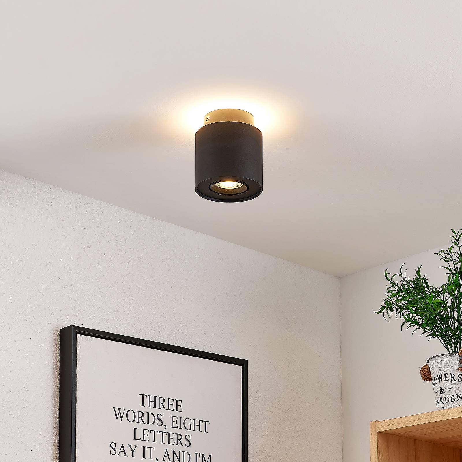 Arcchio Walisa Strahler Schwarz Aluminium GU10 Deckenlampe Deckenleuchte Spot