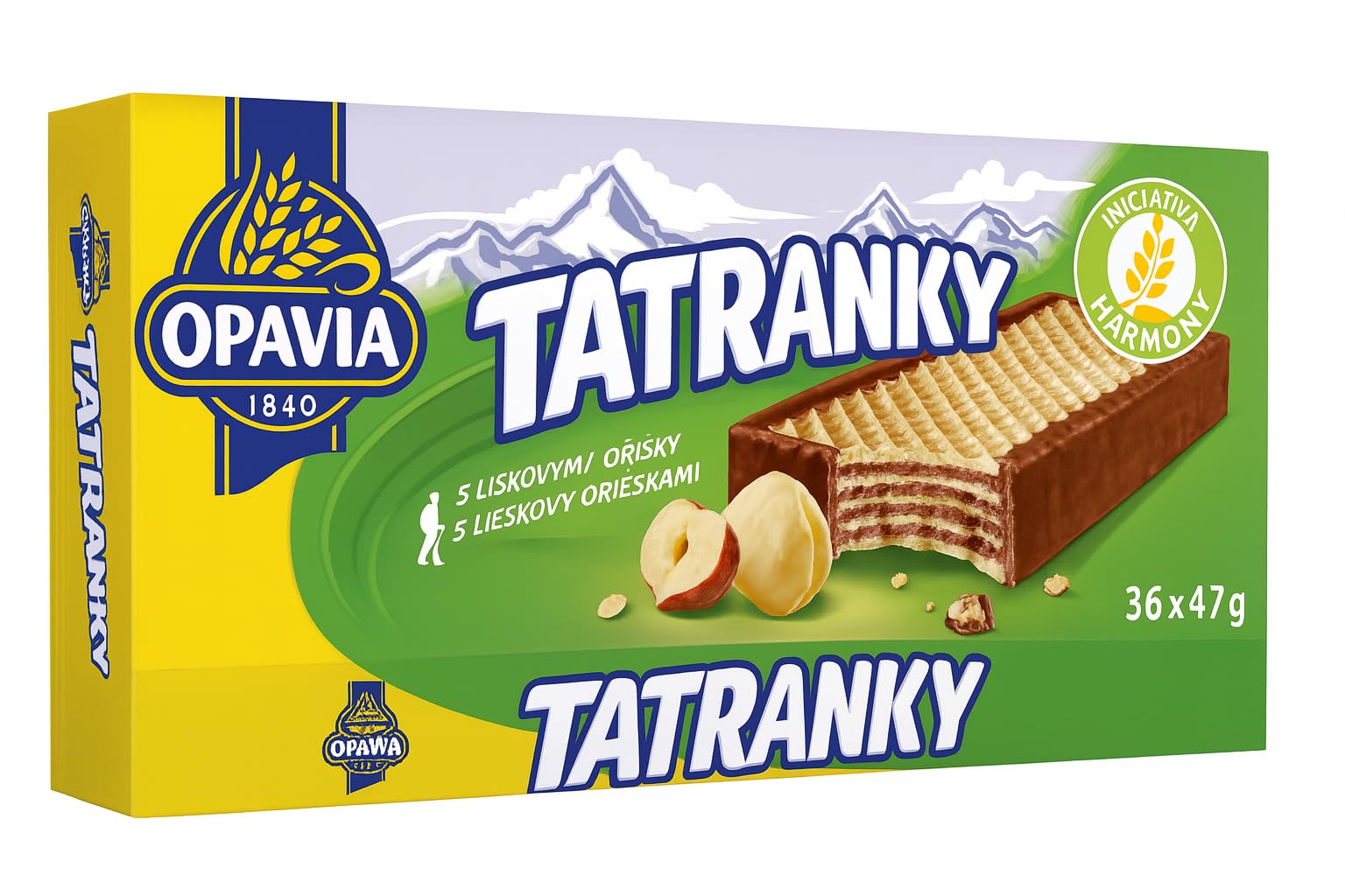 OPAVIA Tatranky - Galletas de avellana (36 x 47 g)